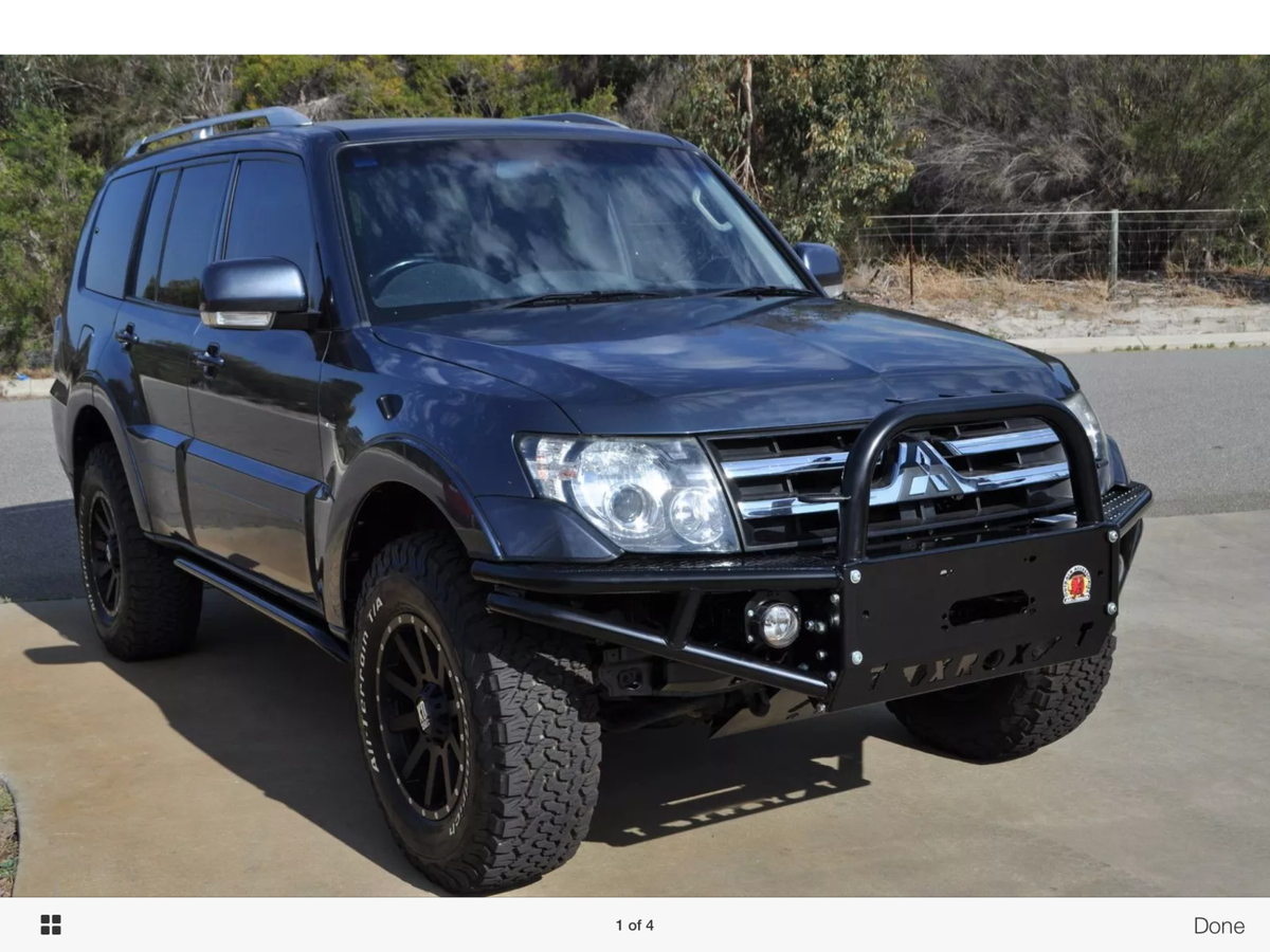 Mitsubishi montero on sale bull bar